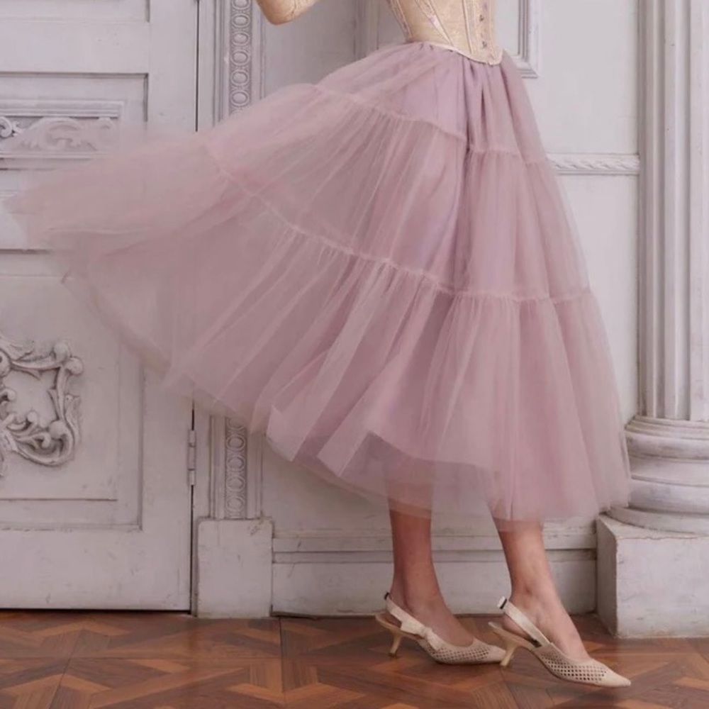 LaceMade StellaLou 
Dusty Purple Tulle Skirt